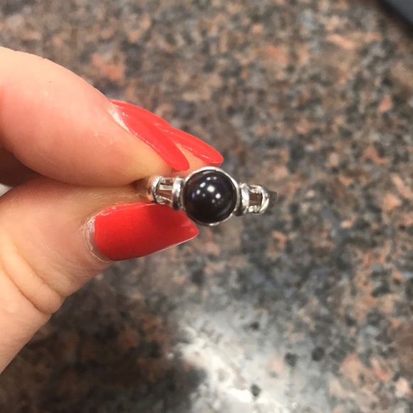 Fortune Teller ring black pearl by Vantel Pearls🖤 - Picture 4 of 5